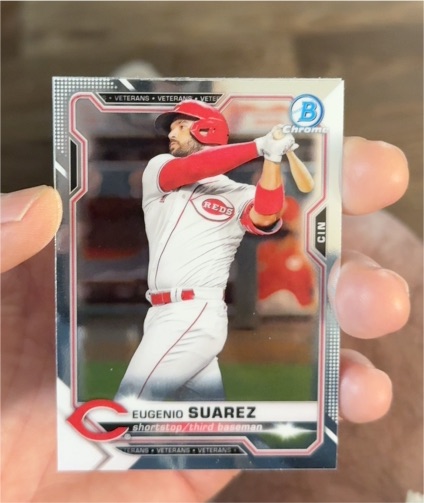 2021 Bowman Chrome #36 Eugenio Suarez — front