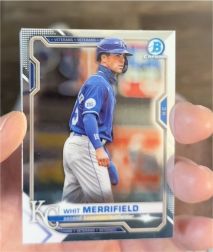 2021 Bowman Chrome #52 Whit Merrifield — front