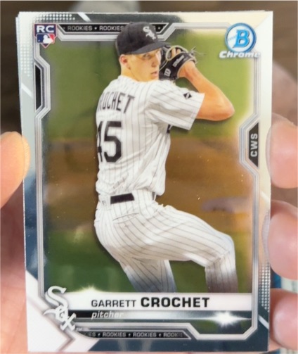 2021 Bowman Chrome #63 Garrett Crochet — front