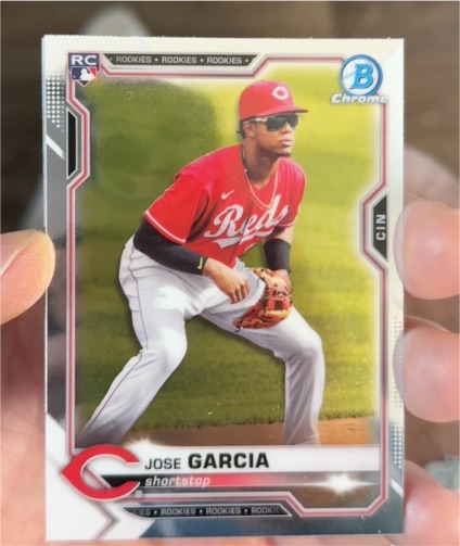 2021 Bowman Chrome #14 Jose Garcia — front
