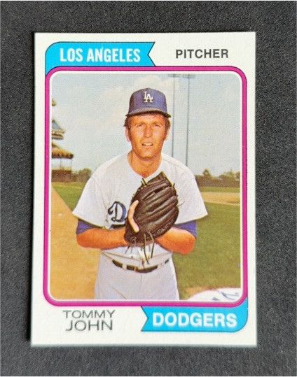 1974 Topps #451 Tommy John — front