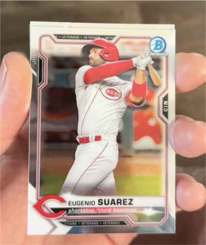2021 Bowman Chrome #36 Eugenio Suarez — front