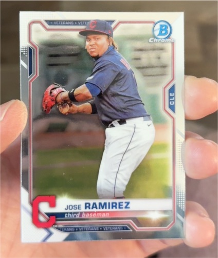2021 Bowman Chrome #19 Jose Ramirez Cleveland Indians — front