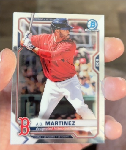 2021 Bowman Chrome #58 J.D. Martinez — front
