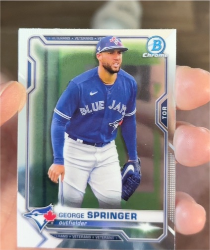 2021 Bowman Chrome #60 George Springer — front