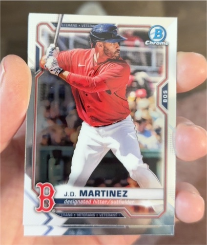 2021 Bowman Chrome #58 J.D. Martinez — front
