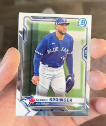 2021 Bowman Chrome #60 George Springer — front