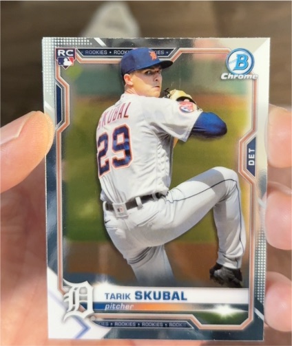 2021 Bowman Chrome #28 Tarik Skubal — front