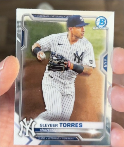 2021 Bowman Chrome #50 Gleyber Torres — front