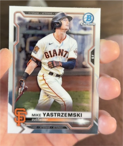 2021 Bowman Chrome #79 Mike Yastrzemski — front