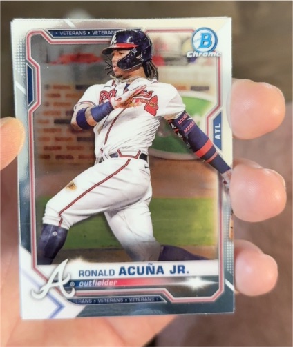 2021 Bowman Chrome #11 Ronald Acuña Jr. — front