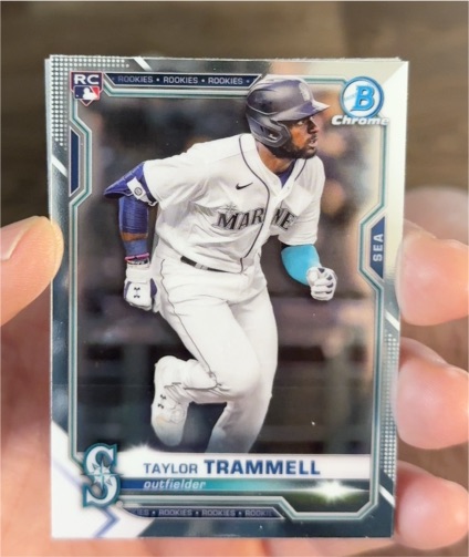 2021 Bowman Chrome #61 Taylor Trammell — front