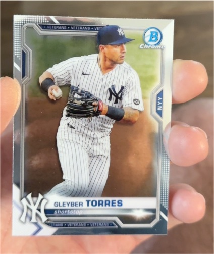 2021 Bowman Chrome #50 Gleyber Torres — front