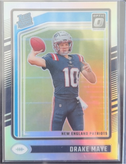 2024 Donruss Optic #229 Drake Maye Rated Rookie New England Patriots — front