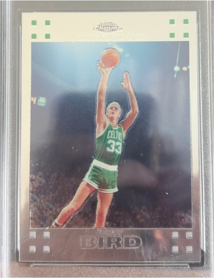 2007-08 Topps Chrome #105 Larry Bird — front