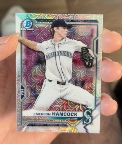 2021 Bowman Chrome #BCP-233 Emerson Hancock — front