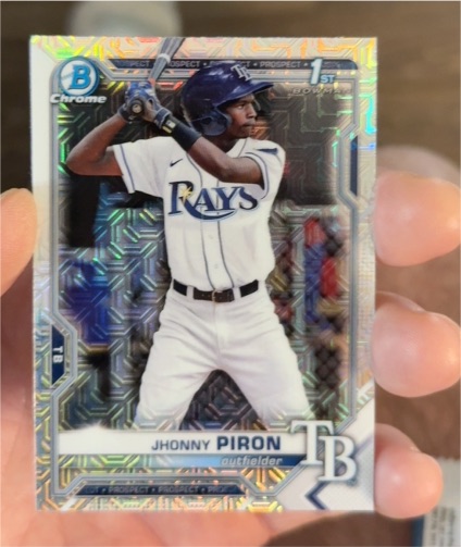 2021 Bowman Chrome #BCP-239 Jhonny Piron — front