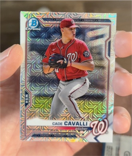 2021 Bowman Chrome Prospects #BCP-250 Cade Cavalli — front