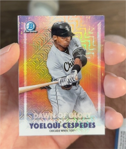 2021 Bowman Chrome Dawn of Glory #DG-9 Yoelqui Cespedes — front