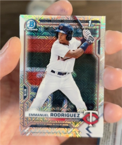 2021 Bowman Chrome #BCP-207 Emmanuel Rodriguez — front
