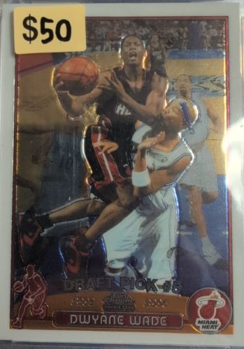 2003-04 Topps Chrome #115 Dwyane Wade Rookie Card — front