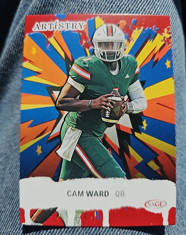 2025 Sage Artistry #3 Cam Ward — front