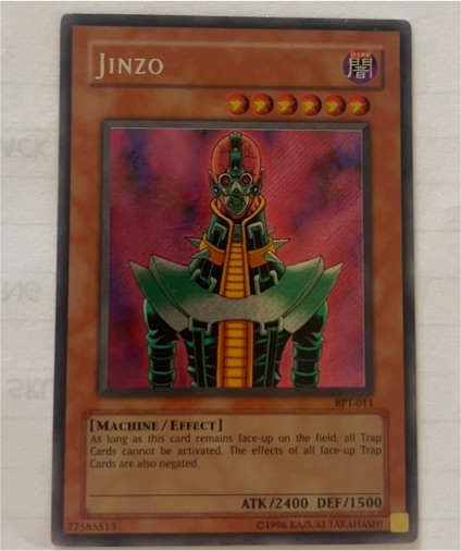 1996 Yu-Gi-Oh! BPT-011 Jinzo — front