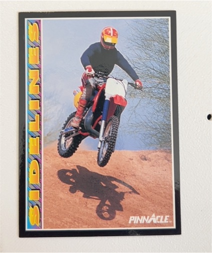 1992 Pinnacle Sidelines Motocross Card — front