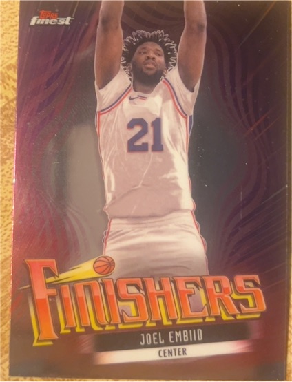 2023-24 Topps Finest Finishers #F-7 Joel Embiid — front