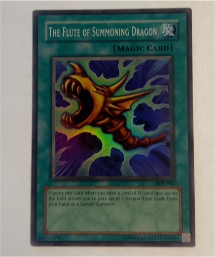1996 Yu-Gi-Oh! SDK-042 The Flute of Summoning Dragon — front