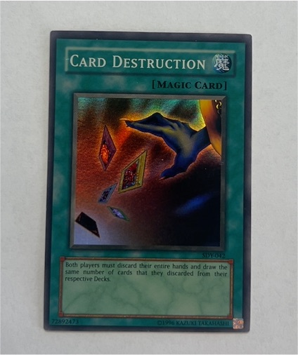 2002 Yu-Gi-Oh! SDY-042 Card Destruction — front