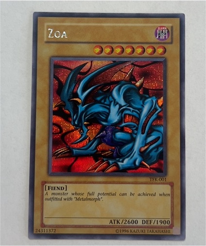 2003 Yu-Gi-Oh! TFK-001 Zoa The Falsebound Kingdom — front
