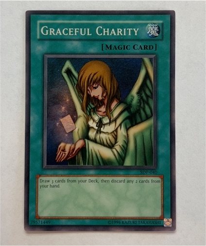Yu-Gi-Oh! 1999 SDP-040 Graceful Charity — front