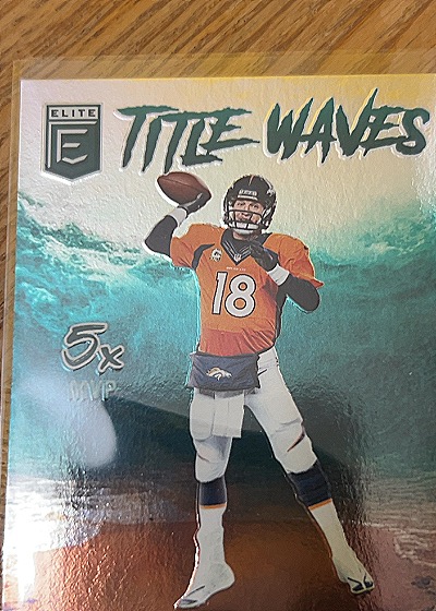 2025 Panini Donruss Elite #8 Peyton Manning Title Waves — front