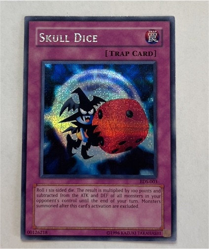 1996 Yu-Gi-Oh! EDS-003 Skull Dice — front