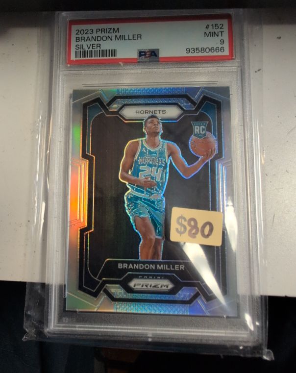 2023 Panini Prizm #152 Brandon Miller Silver Prizm — front