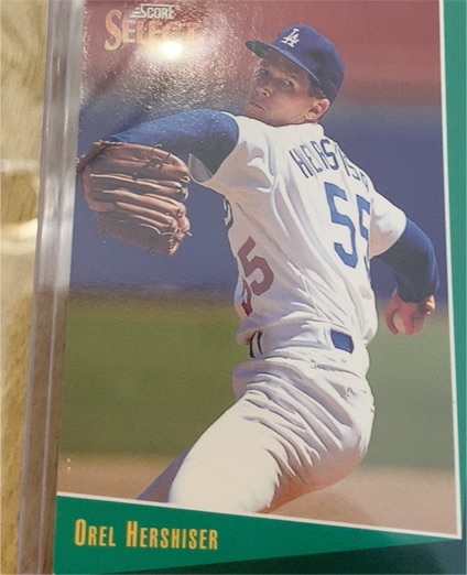 1993 Score Select #49 Orel Hershiser — front