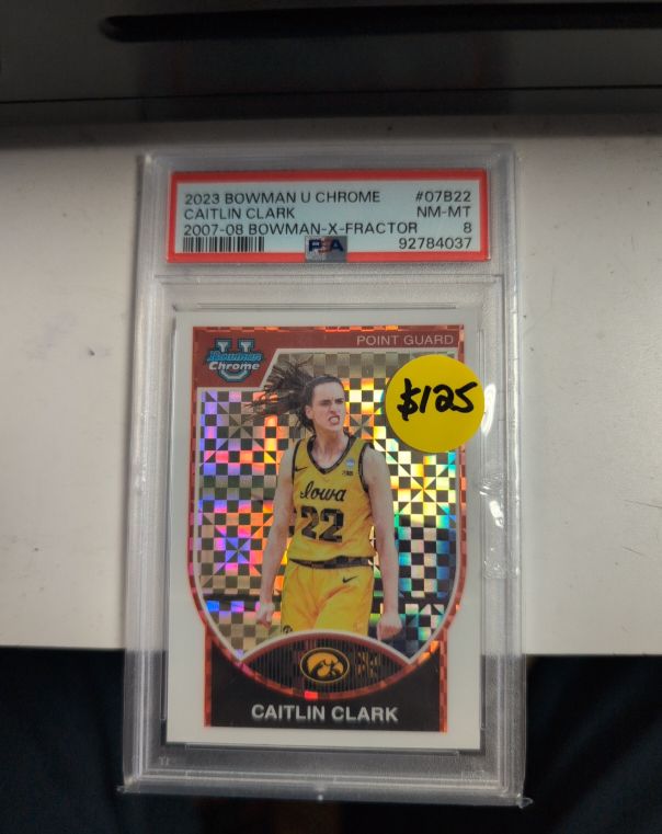 2023 Bowman U Chrome #7B22 Caitlin Clark — front