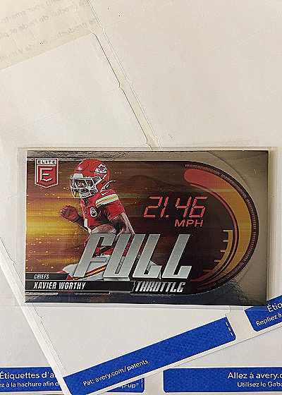 2025 Donruss Elite Full Throttle Xavier Worthy — front