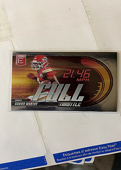 2025 Panini Donruss Elite #11 Xavier Worthy Full Throttle — front
