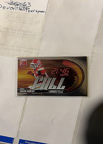2025 Panini Donruss Elite #11 Xavier Worthy Full Throttle — front