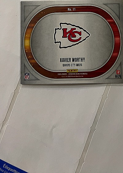 2025 Panini Donruss Elite #11 Xavier Worthy Full Throttle — back