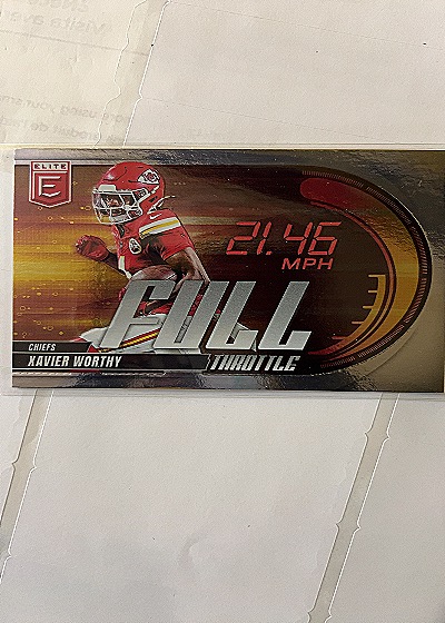 2025 Panini Donruss Elite Full Throttle Xavier Worthy — front