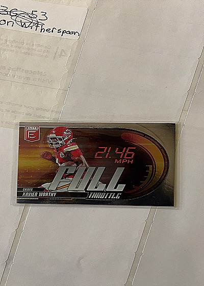 2025 Panini Donruss Elite Football #11 Xavier Worthy Full Throttle — front