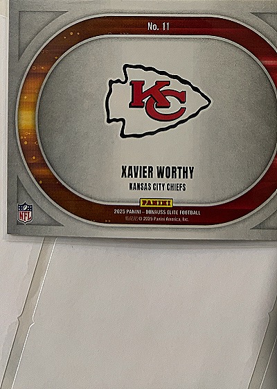 2025 Panini Donruss Elite Football #11 Xavier Worthy Full Throttle — back
