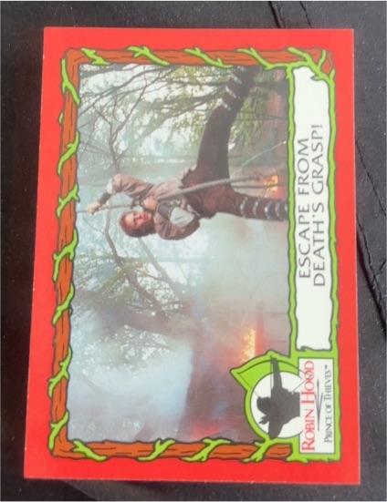 1991 Topps Robin Hood Prince of Thieves #41 Escape From Death's Grasp — front