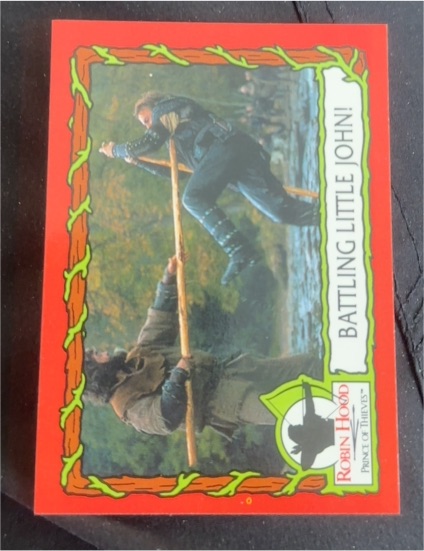 1991 Topps Robin Hood Prince of Thieves #17 Battling Little John — front