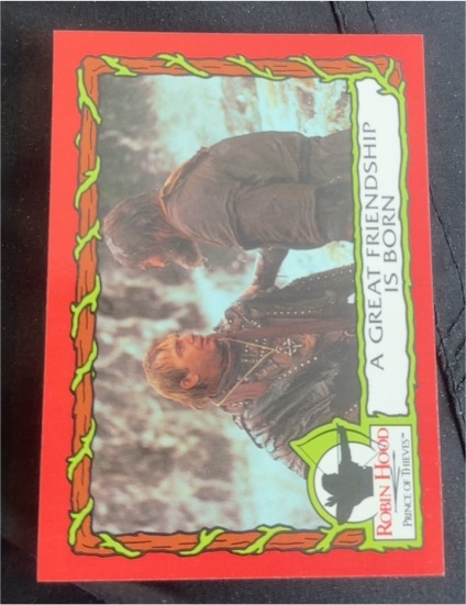 1991 Topps Robin Hood Prince of Thieves #55 A Great Friendship Is Born — front