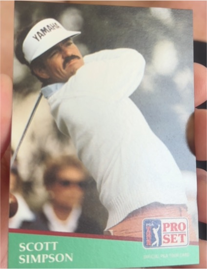 1991 Pro Set PGA Tour #125 Scott Simpson — front
