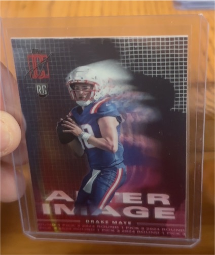 2024 Topps Signature Class #AI-8 Drake Maye After Image Rookie Card — front